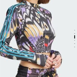 Adidas x Farm Rio
 Multicolor Patterned long sleeved Crop Top
